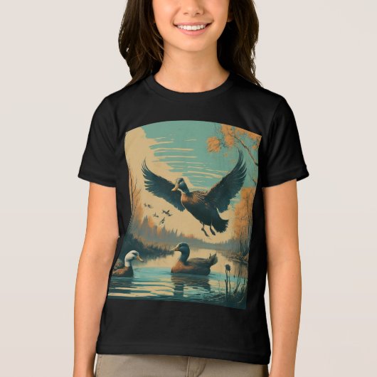 モンキースイングのグループの漫画のイメージを作成する トライブレンドＴシャツ (正面)