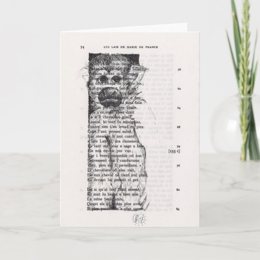 モンキースケッチヴィンテージブックページカード シーズンカード (正面)