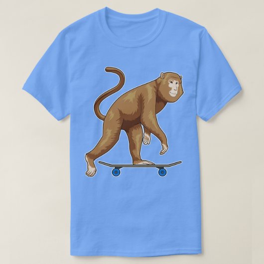 モンキースケータースケートボード Tシャツ (デザイン正面)