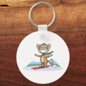 モンキースノーボーダー キーホルダー (正面)