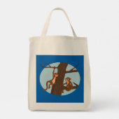 モンキーズ登山ザ・ツリー漫画 トートバッグ (裏面)