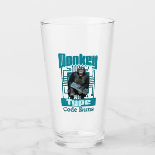 モンキータイプ、コー走ドおもしろいフルスタック開発者 タンブラーグラス