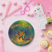 モンキータイム！ジャングルを取ろう ペーパープレート (パーティー)