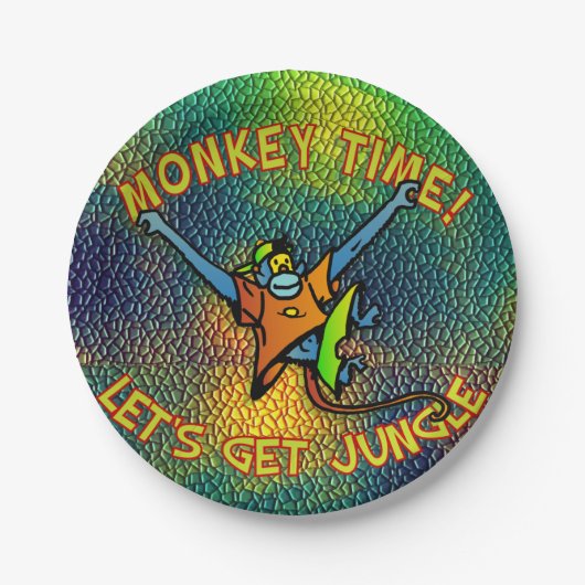 モンキータイム！ジャングルを取ろう ペーパープレート (正面)