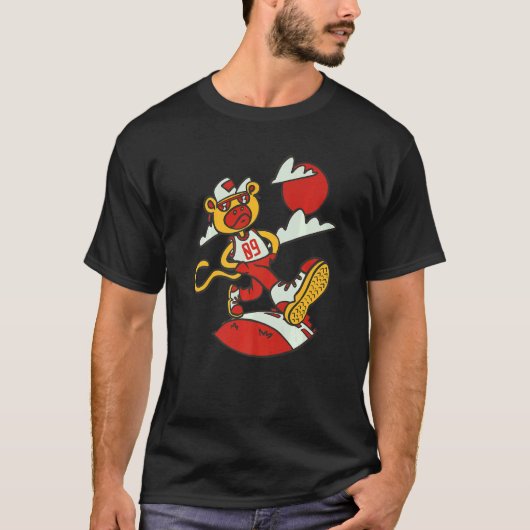 モンキータフ誕生日9年モンキー Tシャツ (正面)