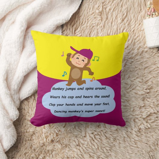 モンキーダンス クッション (ブランケット)
