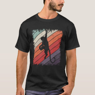 モンキーチンパンジーエイプツォー動物レトロヴィンテージ Tシャツ