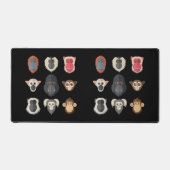 モンキーチンパンジーゴリラスパイダーモンキーリスM デスクマット (正面)