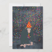 モンキーチンパンジー動物誕生会 招待状 (裏面)