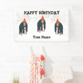 モンキーチンパンジー動物誕生会 横断幕 (インサイチュ)