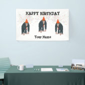 モンキーチンパンジー動物誕生会 横断幕 (トレードショー)