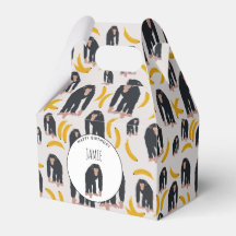 モンキーチンパンジー&パーソナライズされたバナナ誕生日