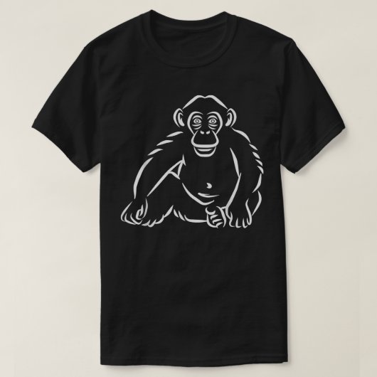 モンキーチンパンジー Tシャツ (デザイン正面)