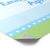 モンキーツイ間抜けンカスタマイズ可能誕生日バナー ポスター (角)