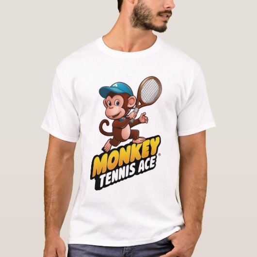モンキーテニスエースTシャツ Tシャツ (正面)