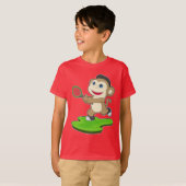 モンキーテニスラケット Tシャツ (正面フル)