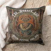 モンキードラゴン日本のタトゥーアートタトゥーパーラー クッション (ブランケット)