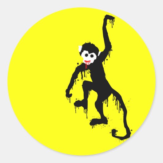 モンキードリブル ラウンドシール (正面)