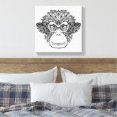 モンキードードル顔6 キャンバスプリント (インサイチュ (寝室))