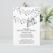 モンキーニュートラル赤ちゃんシャワーベビー用ブック 招待状 (スタンド正面)