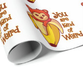 モンキーバおもしろいナナあなたのような風変わり ラッピングペーパー (ロールコーナー)