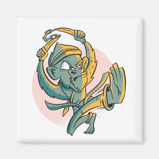 モンキーバおもしろいナファイター マグネット (正面)