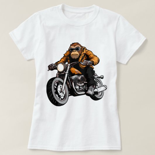 モンキーバイク Tシャツ (デザイン正面)