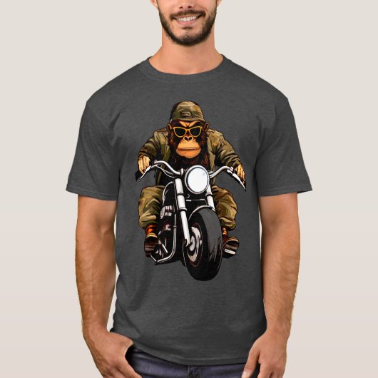 モンキーバイクTシャツ Tシャツ (正面)