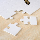 モンキーバスケットボール選手バスケットボール ジグソーパズル (側面)