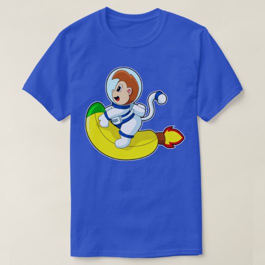 モンキーバナナ宇宙飛行士 Tシャツ (デザイン正面)