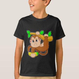 モンキーバナナ強度トレーニングダンベル Tシャツ
