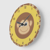 モンキーバナナ ラージ壁時計 (傾斜)