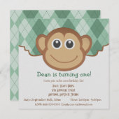モンキーパアーガイルターン 招待状 (正面/裏面)