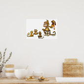 モンキーパペットショー ポスター (キッチン)