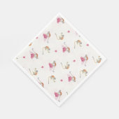 モンキーパーティー誕生日 – サーベッテン スタンダードランチョンナプキン (角)