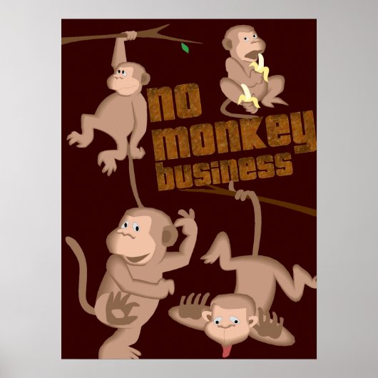 モンキービジネスなし |キッズポスター ポスター (正面)