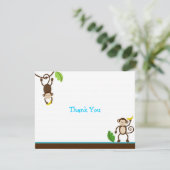 モンキービジネスジャングルありがとうノートカード サンキューカード (スタンド正面)