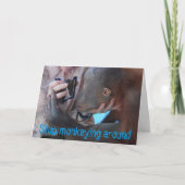 モンキービジネスファウンテンオブユース誕生日 カード (正面)