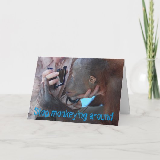 モンキービジネスファウンテンオブユース誕生日 カード (正面)