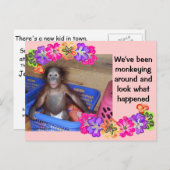 モンキービジネス新生児 案内ポストカード (正面/裏面)