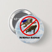 モンキービジネス無し-円形ボタン 缶バッジ (正面&裏面)