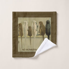 モンキービジネス誕生日グループパーソナライズされた ウォッシュタオル