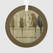 モンキービジネス誕生日グループパーソナライズされた オーナメント (裏面)