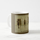 モンキービジネス誕生日グループパーソナライズされた コーヒーマグカップ (正面左)