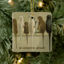 モンキービジネス誕生日グループパーソナライズされた セラミックオーナメント