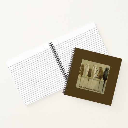 モンキービジネス誕生日グループパーソナライズされた ノートブック (内部)