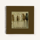 モンキービジネス誕生日グループパーソナライズされた ノートブック (正面)