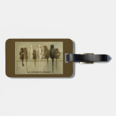 モンキービジネス誕生日グループパーソナライズされた ラゲッジタグ (裏面横)