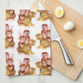 "モンキービジネス" キッチンタオル (四つ折り)