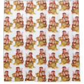 "モンキービジネス" シャワーカーテン (正面)